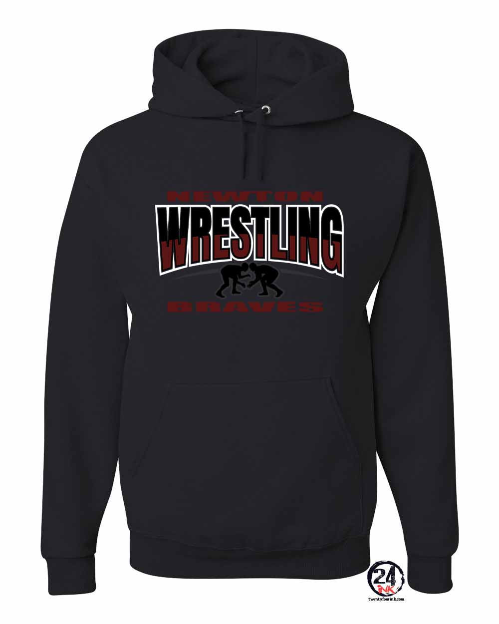 Newton Wrestling Design 3 Hooded Sweatshirt