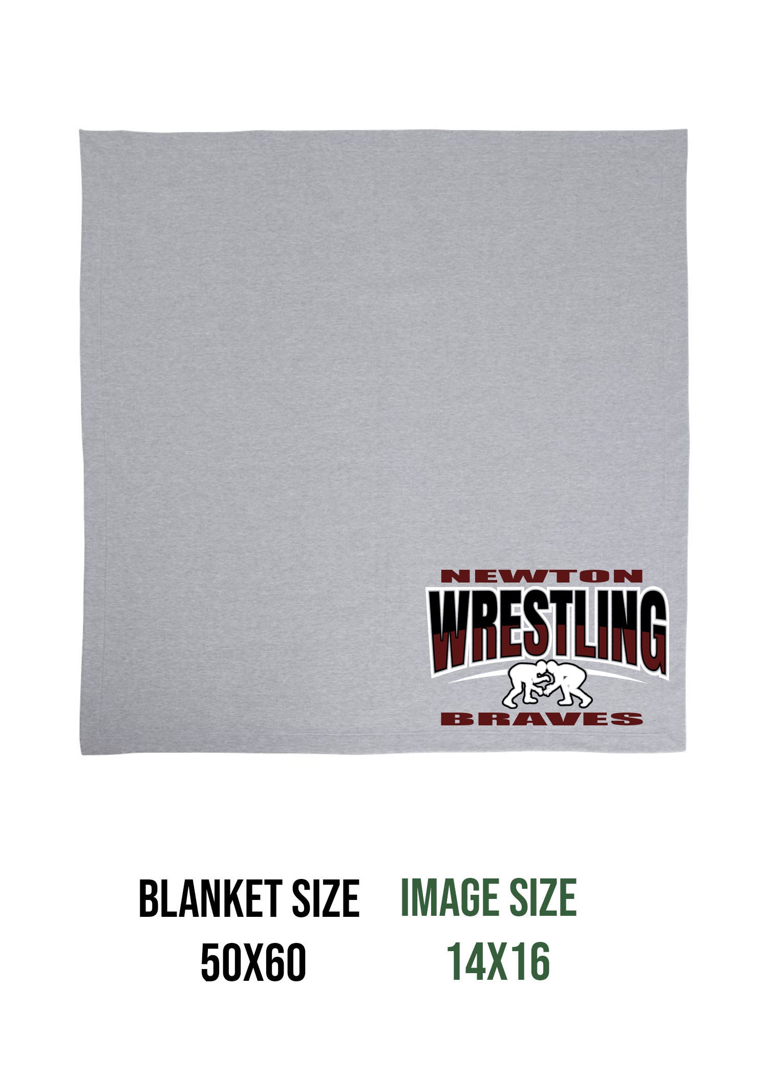 Newton Wrestling Design 3 Blanket