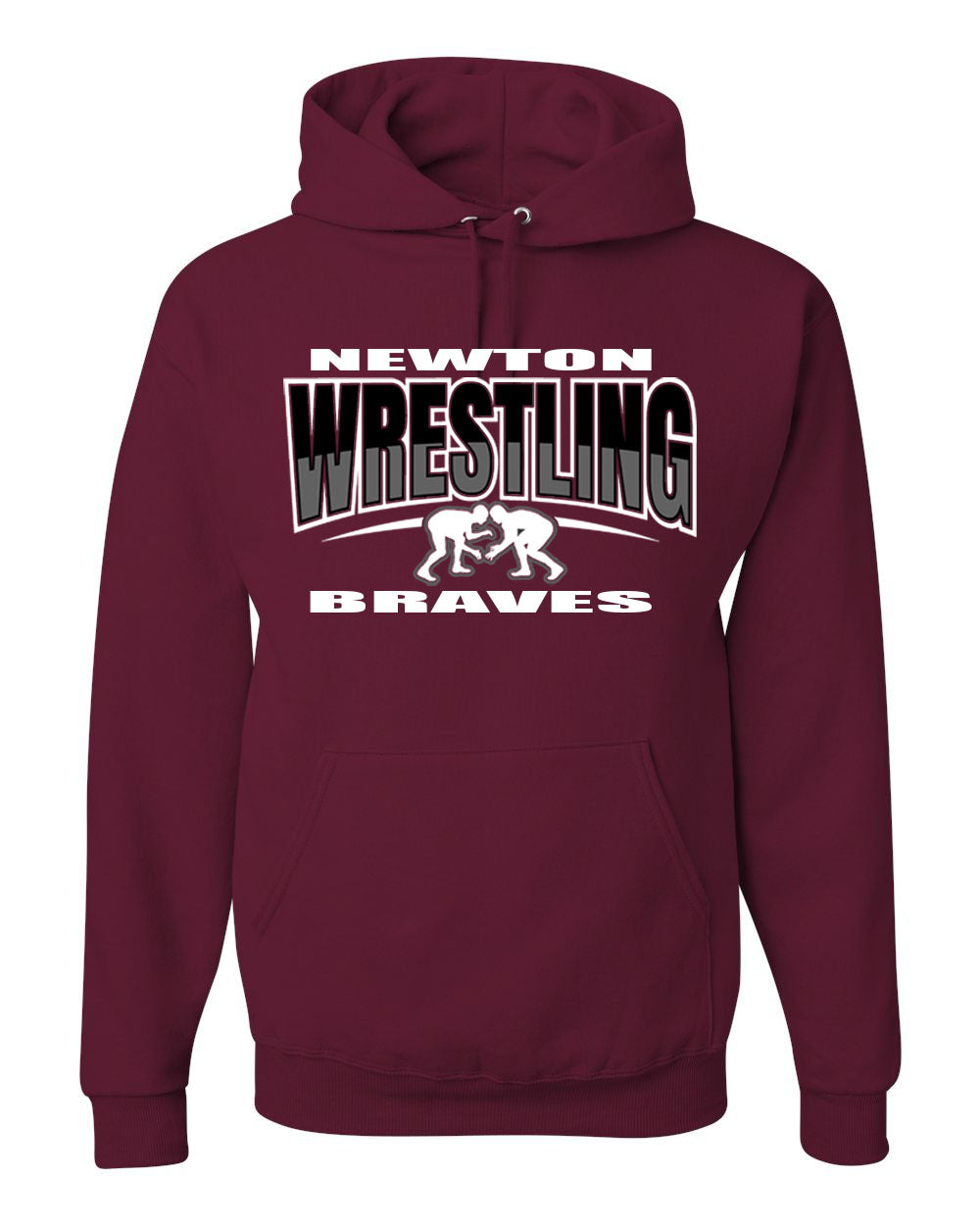 Newton Wrestling Design 3 Hooded Sweatshirt