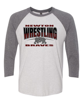 Newton Wrestling design 3 raglan shirt