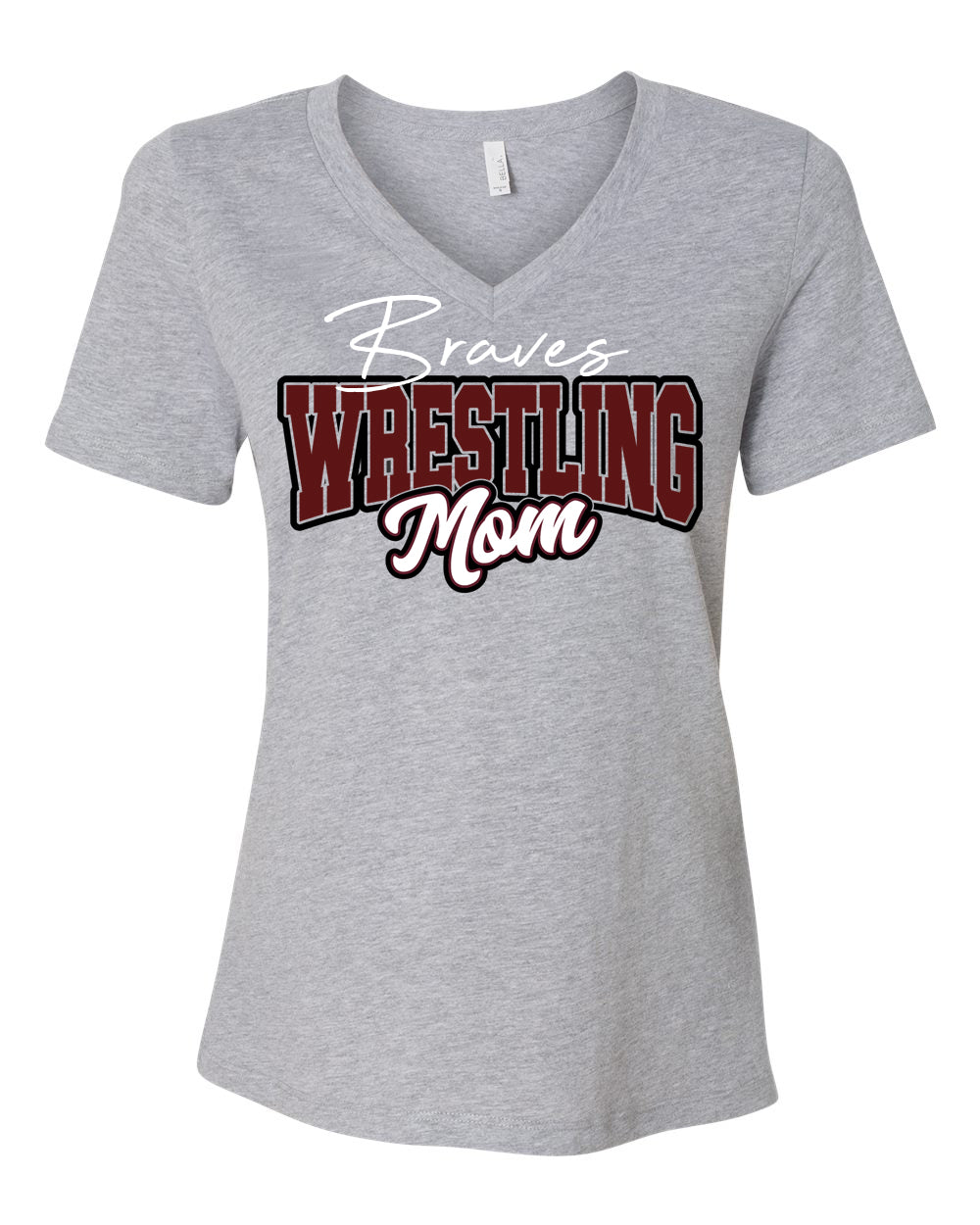 Newton wrestling design 5 V-neck T-shirt