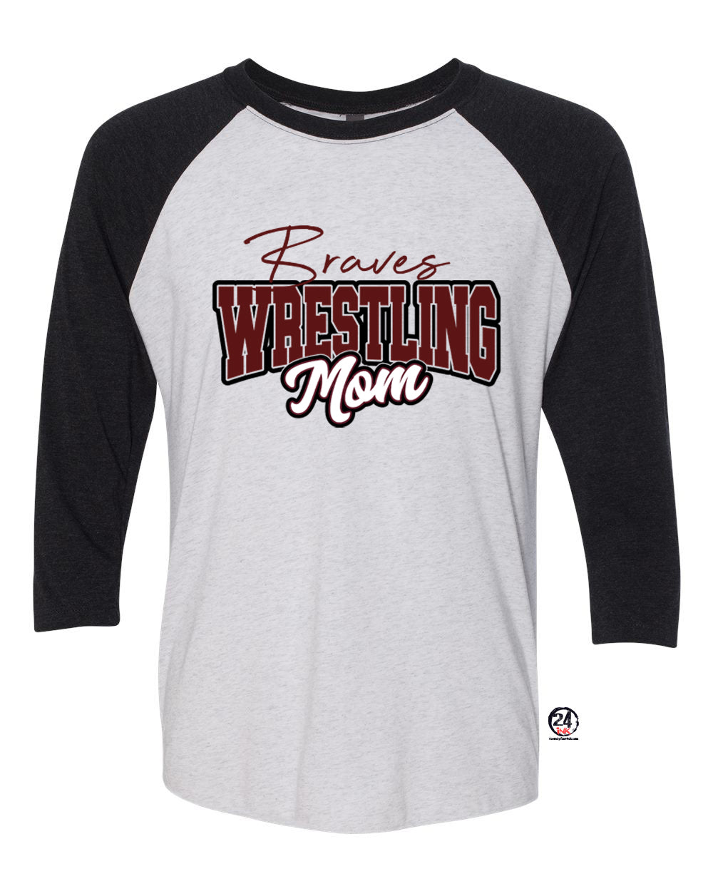 Newton Wrestling design 5 raglan shirt