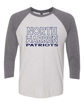 North Warren School Design 7 raglan shirt