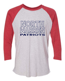 North Warren School Design 7 raglan shirt