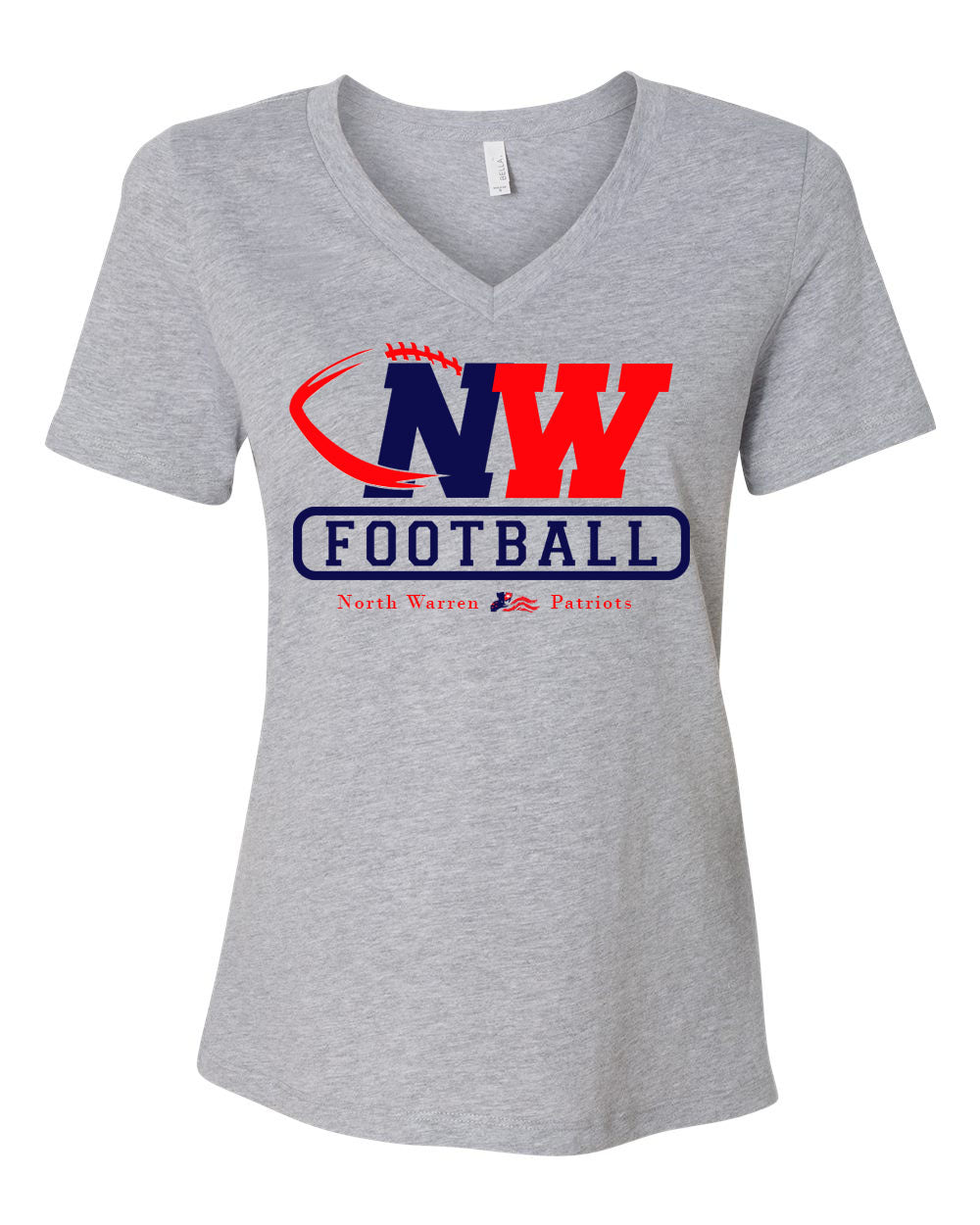 NW Football Design 3 V-neck T-shirt