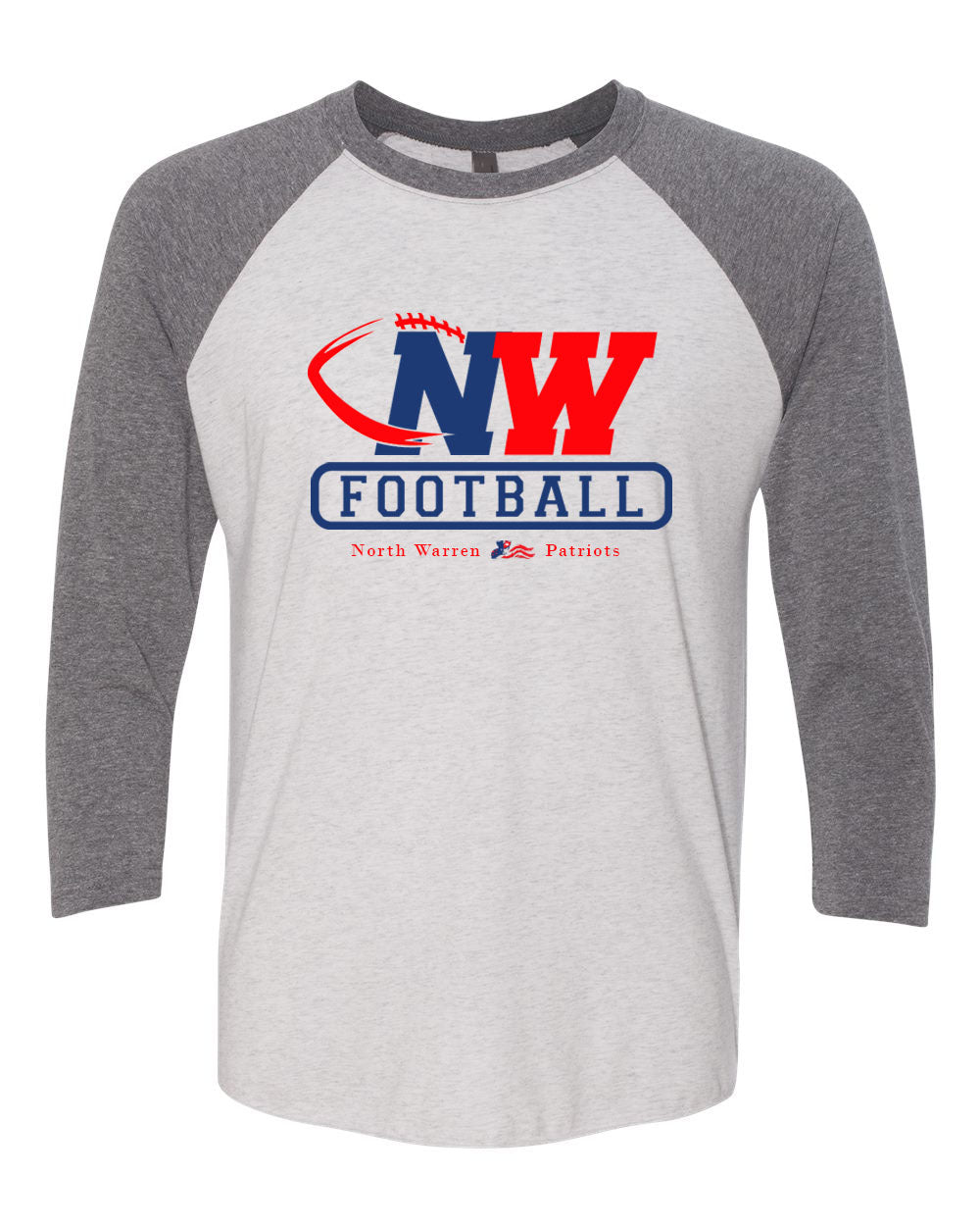 NW Football design 3 raglan shirt