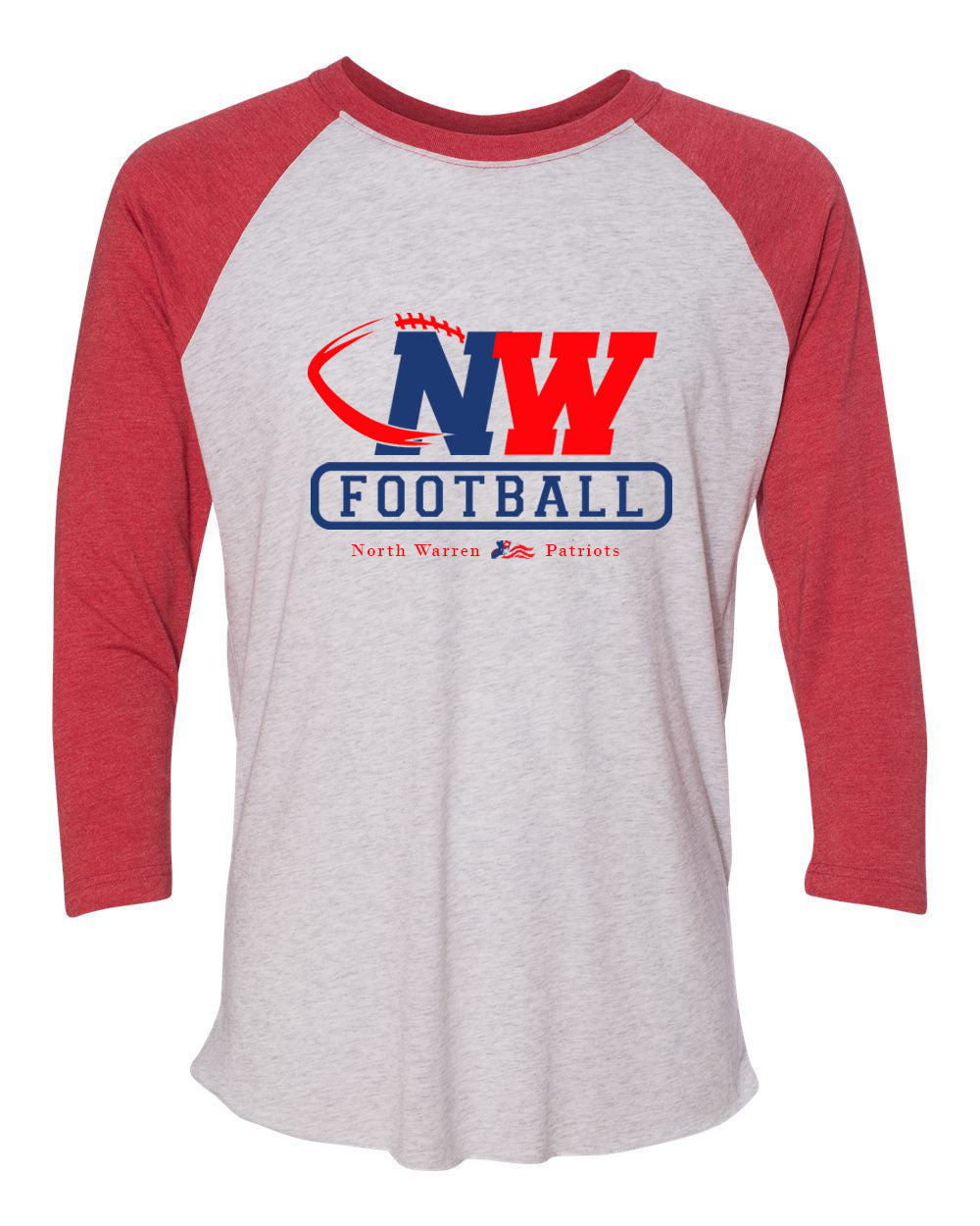 NW Football design 3 raglan shirt