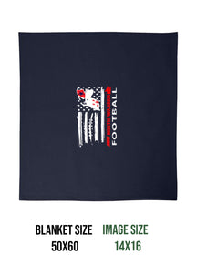 NW Football Design 4 Blanket