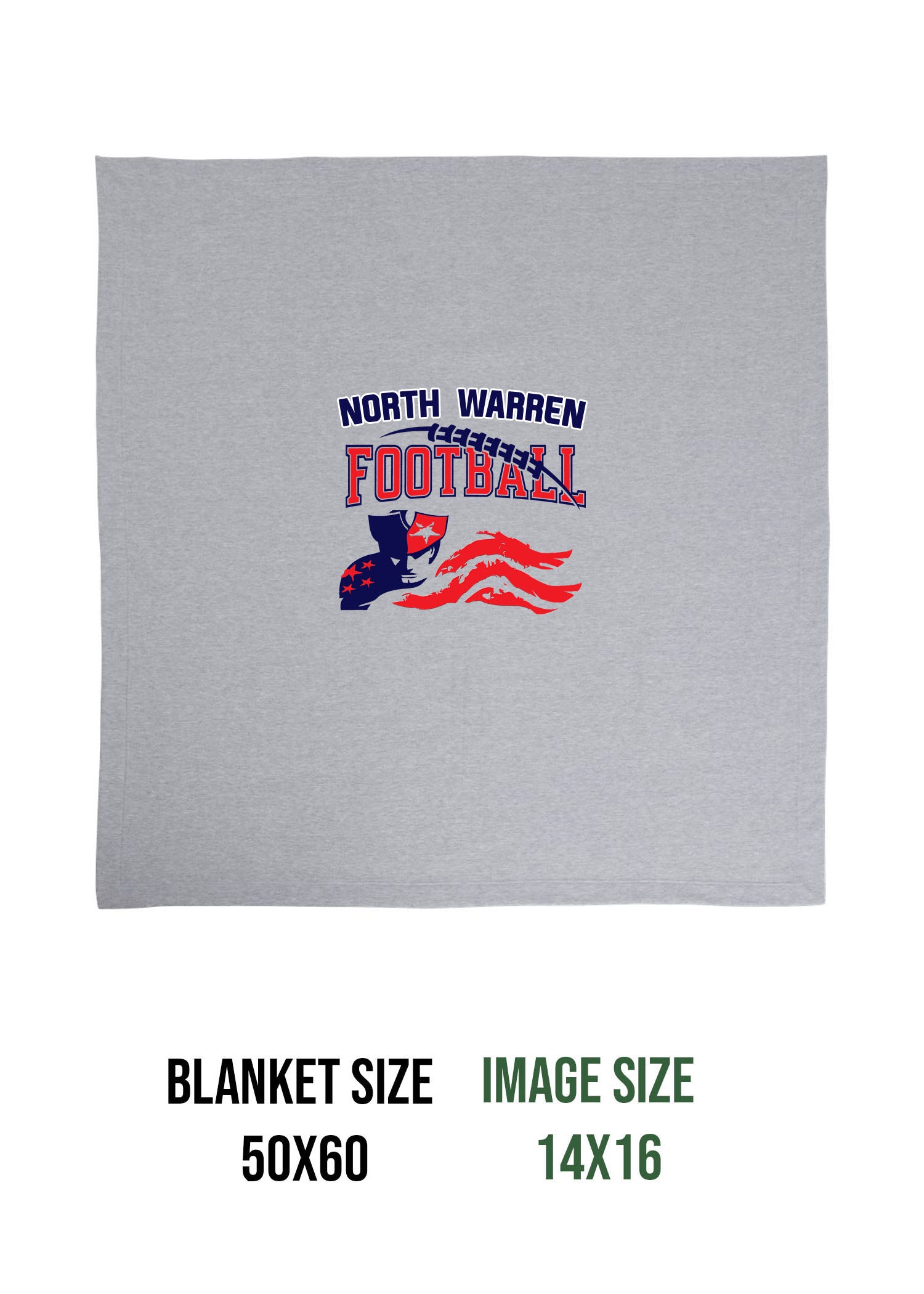 NW Football Design 6 Blanket