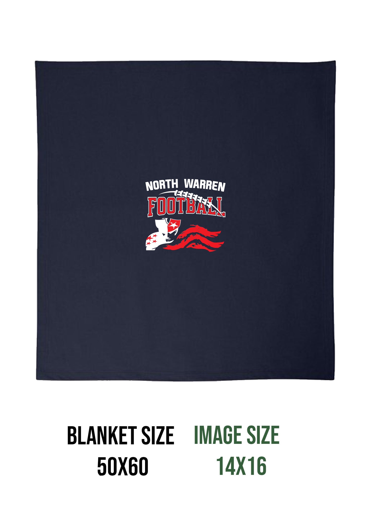 NW Football Design 6 Blanket
