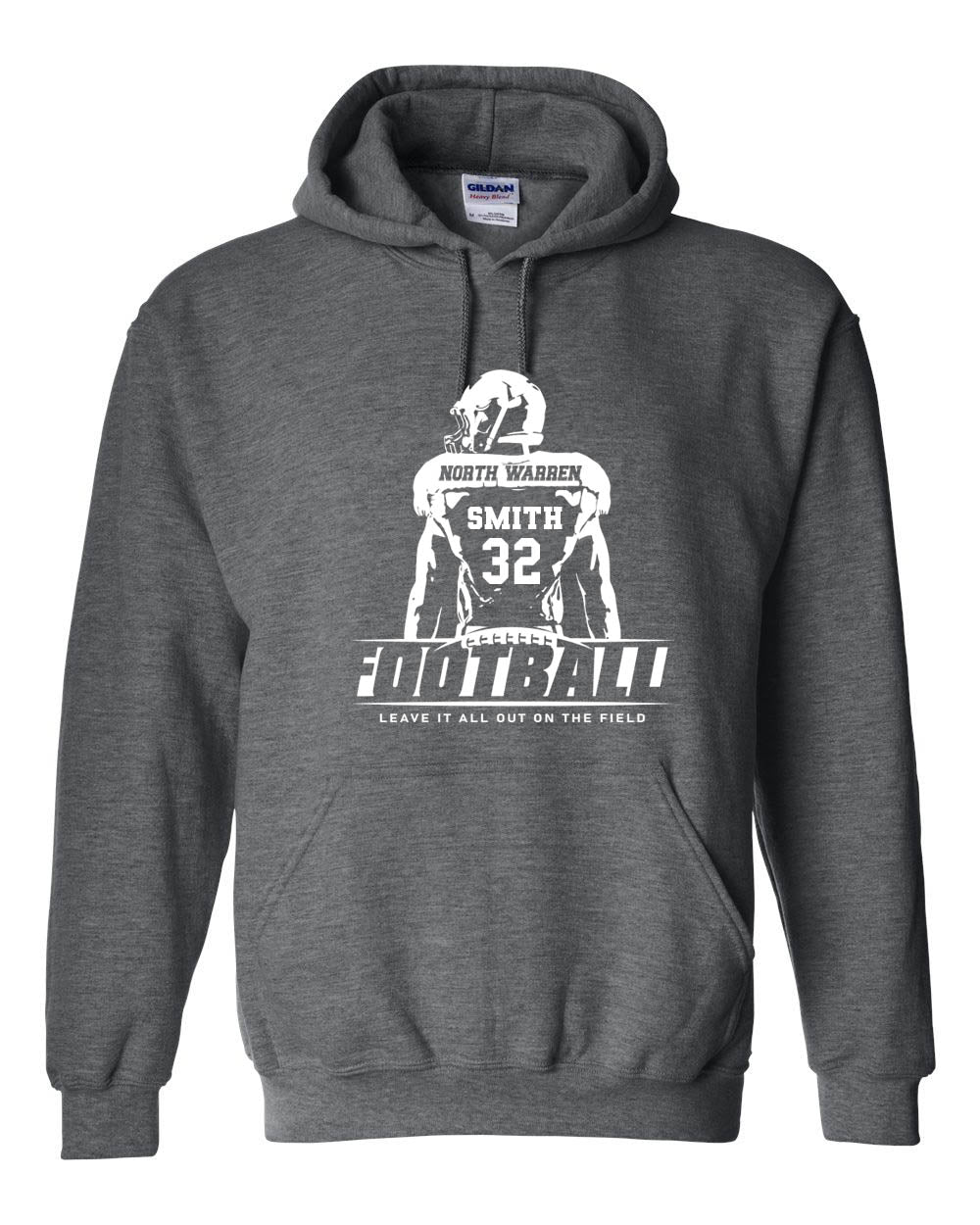 NW Football Design 8 Hooded Sweatshirt