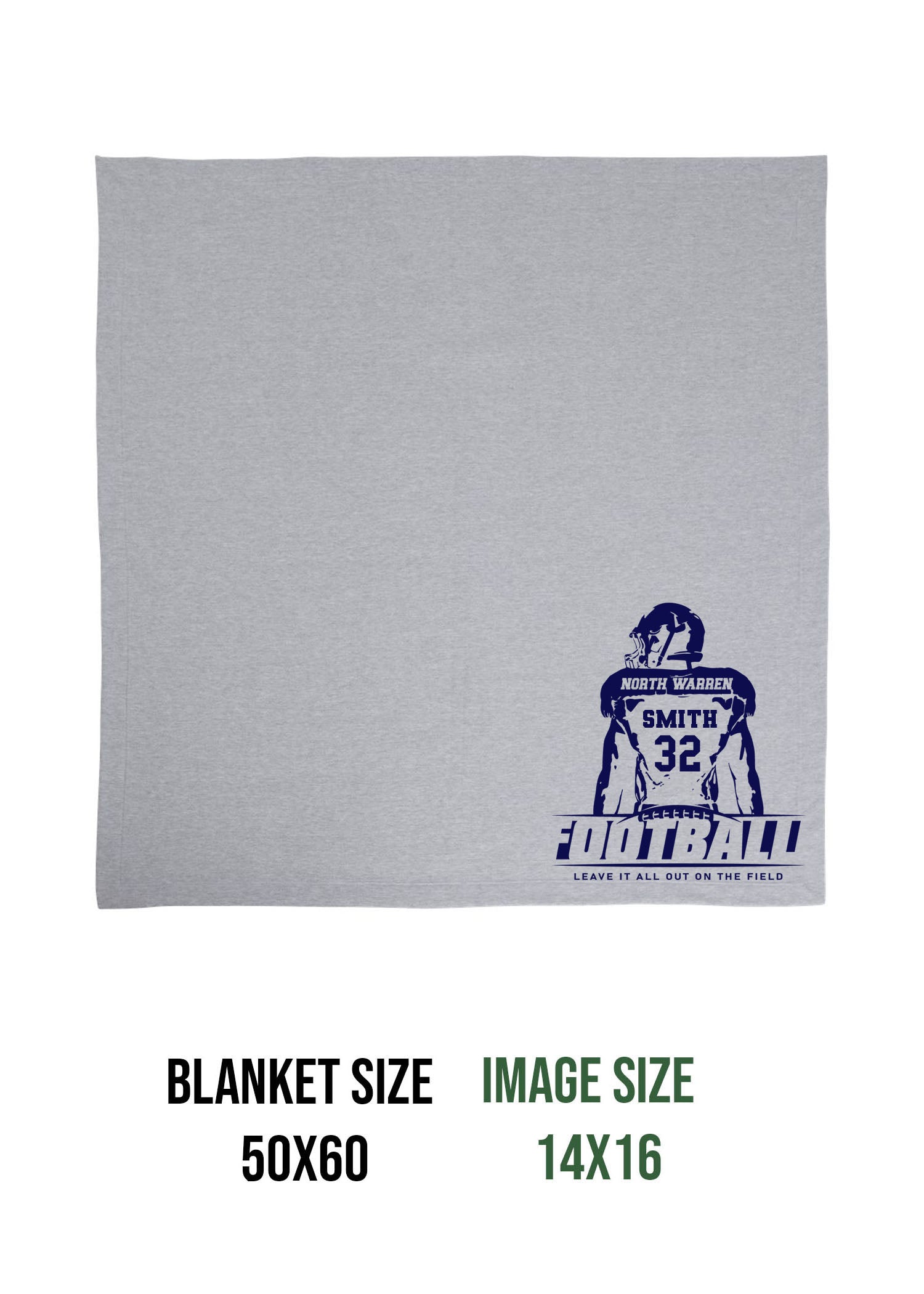 NW Football Design 8 Blanket