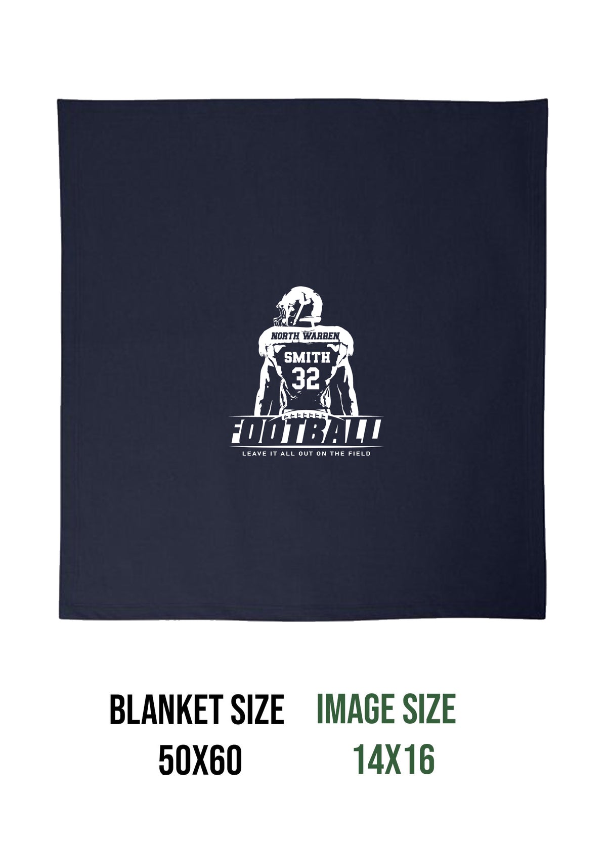 NW Football Design 8 Blanket