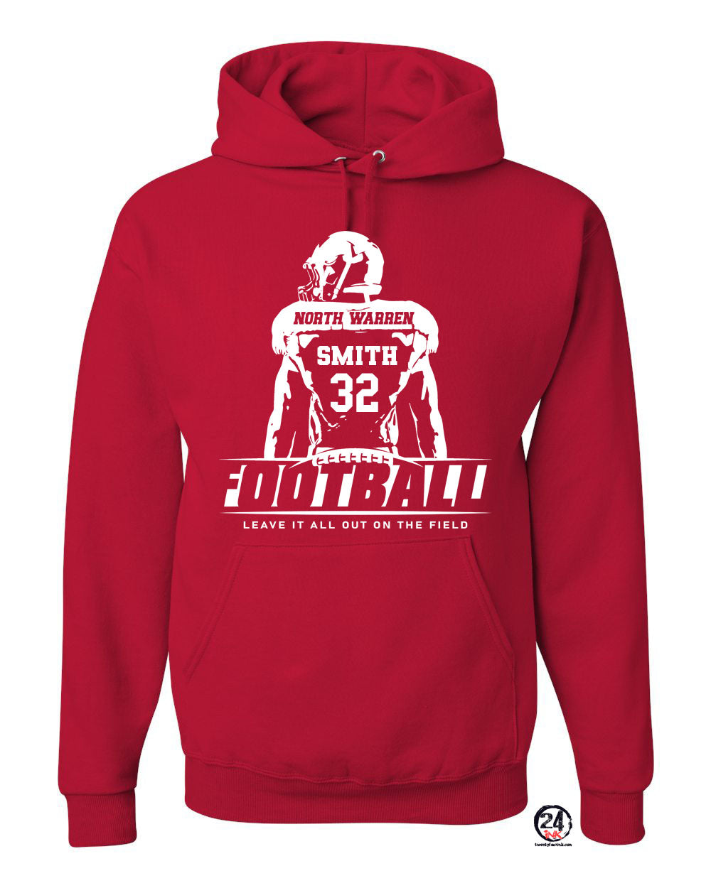 NW Football Design 8 Hooded Sweatshirt