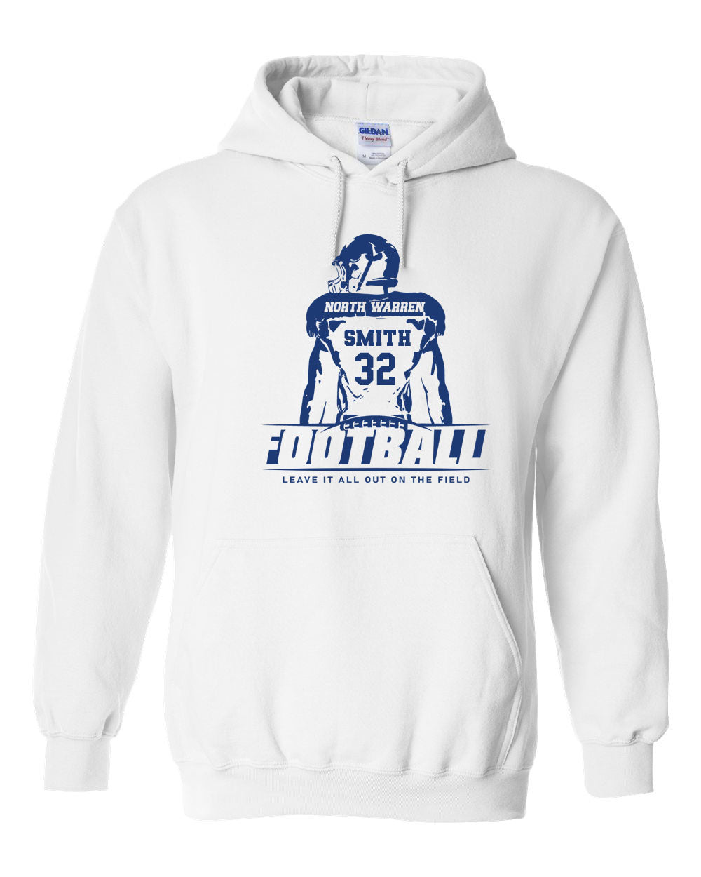 NW Football Design 8 Hooded Sweatshirt