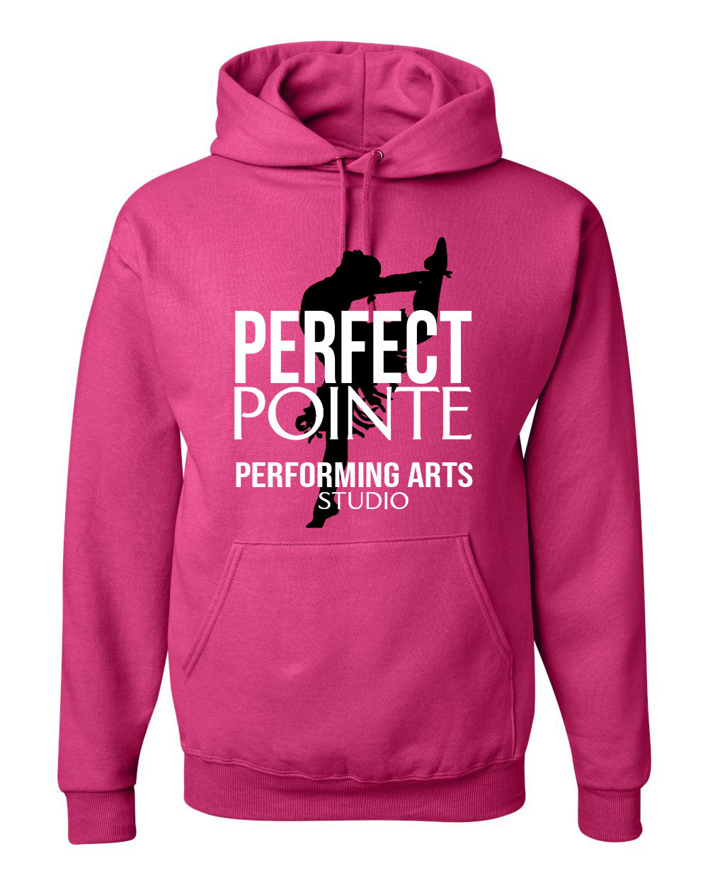 Perfect Pointe Design 6 Hooded Sweatshirt, pink