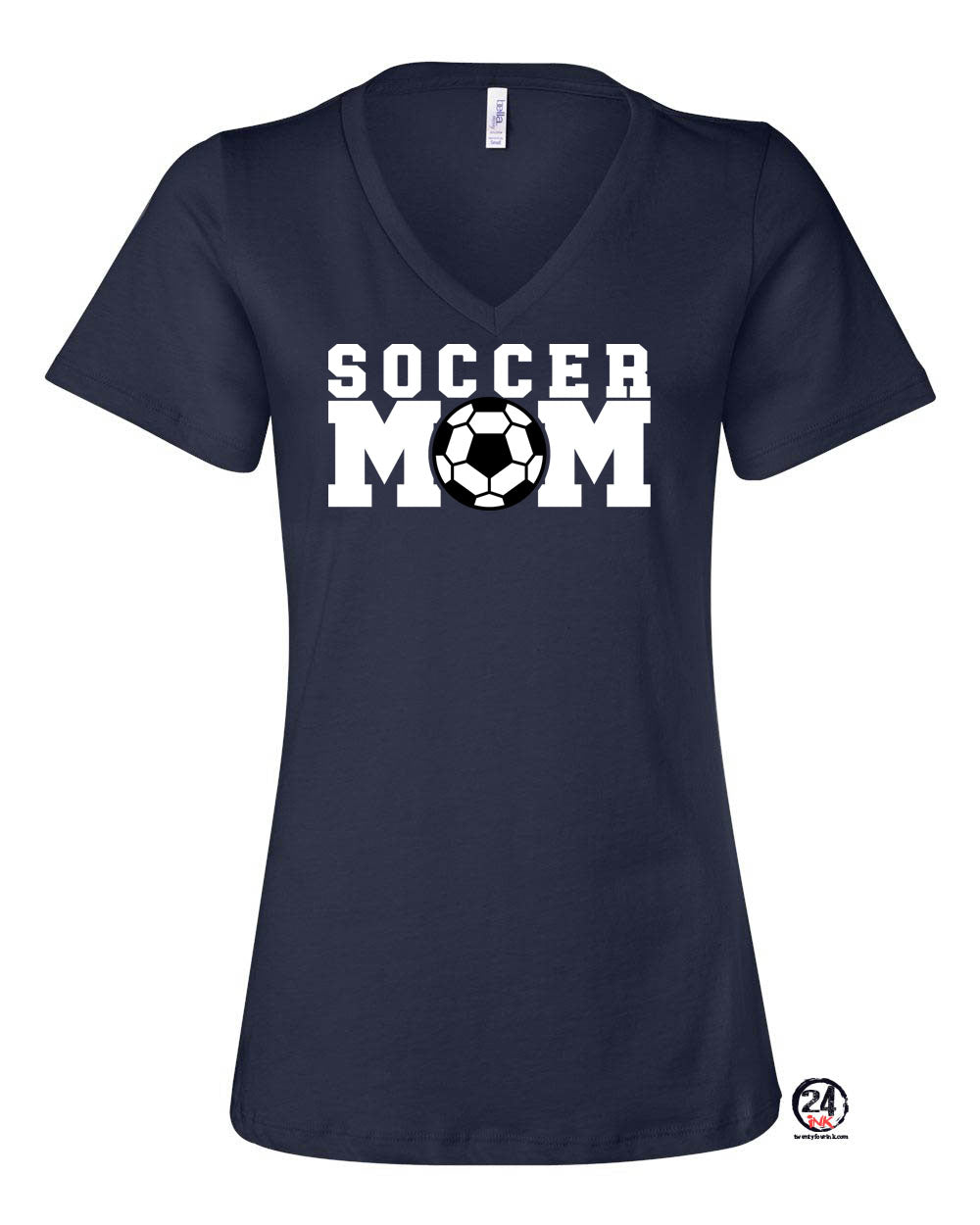 Sandyston Soccer Design 4 V-neck T-shirt
