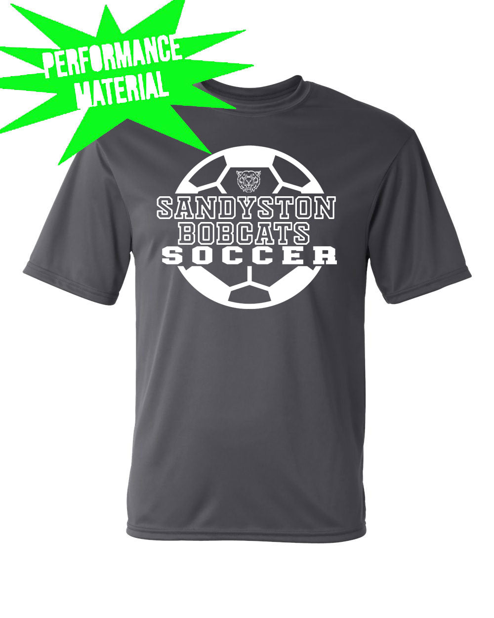 Sandyston Soccer Performance Material design 2 T-Shirt