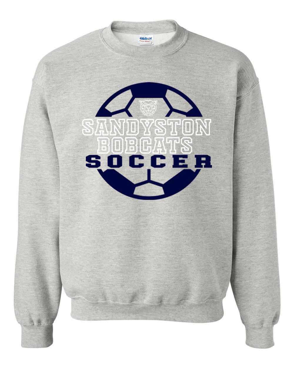 Sandyston Soccer Design 2 non hooded sweatshirt