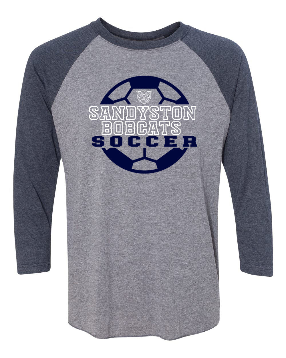 Sandyston Soccer Design 2 raglan shirt