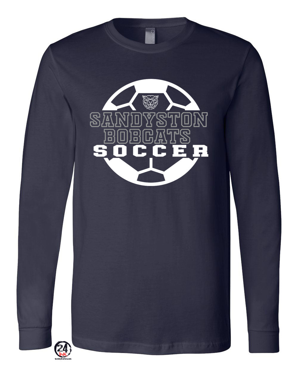 Sandyston Soccer Design 2 Long Sleeve Shirt
