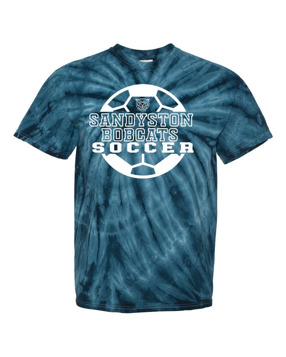 Sandyston Soccer Design 2 Tie Dye t-shirt