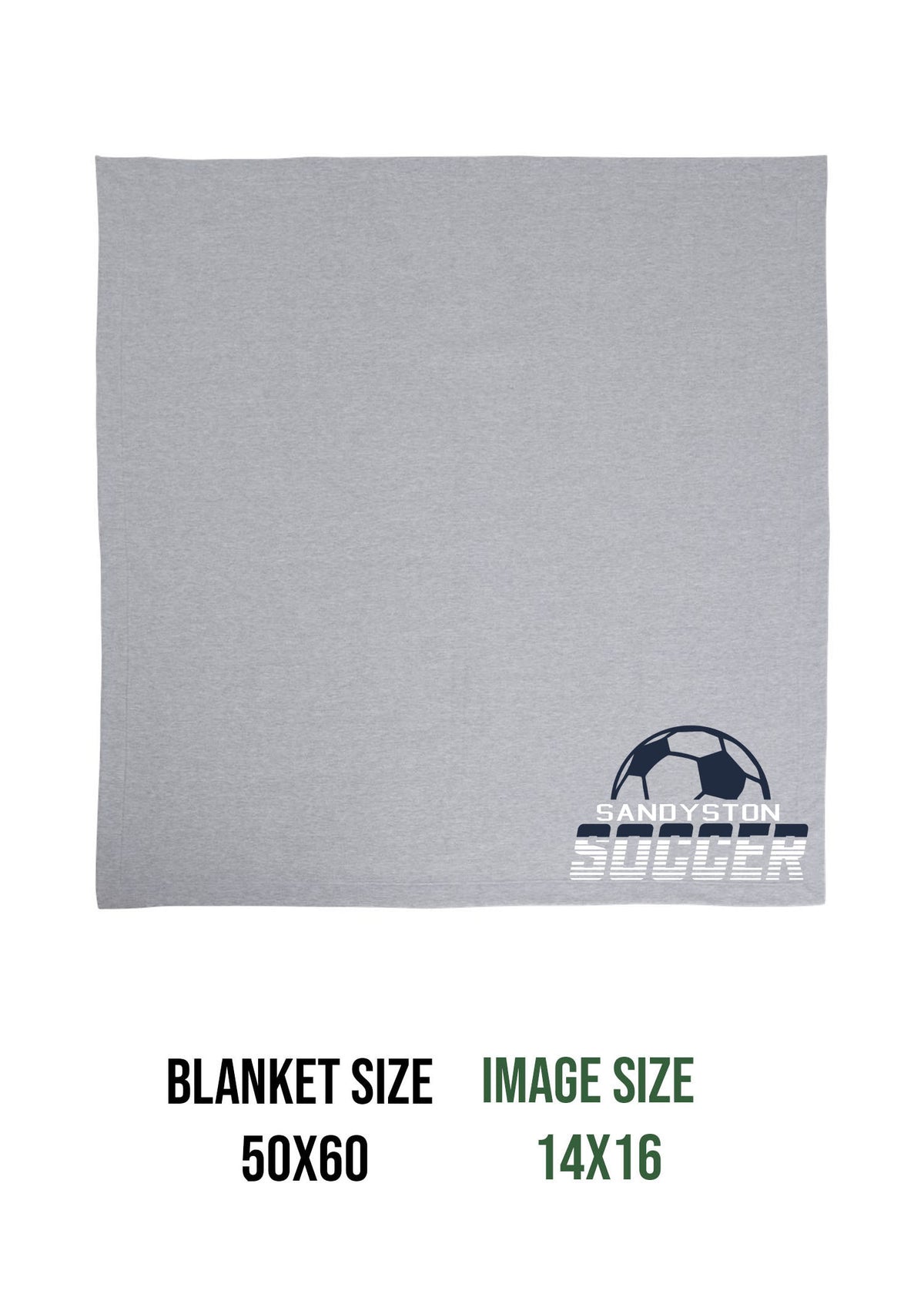 Sandyston Soccer Design 3 Blanket