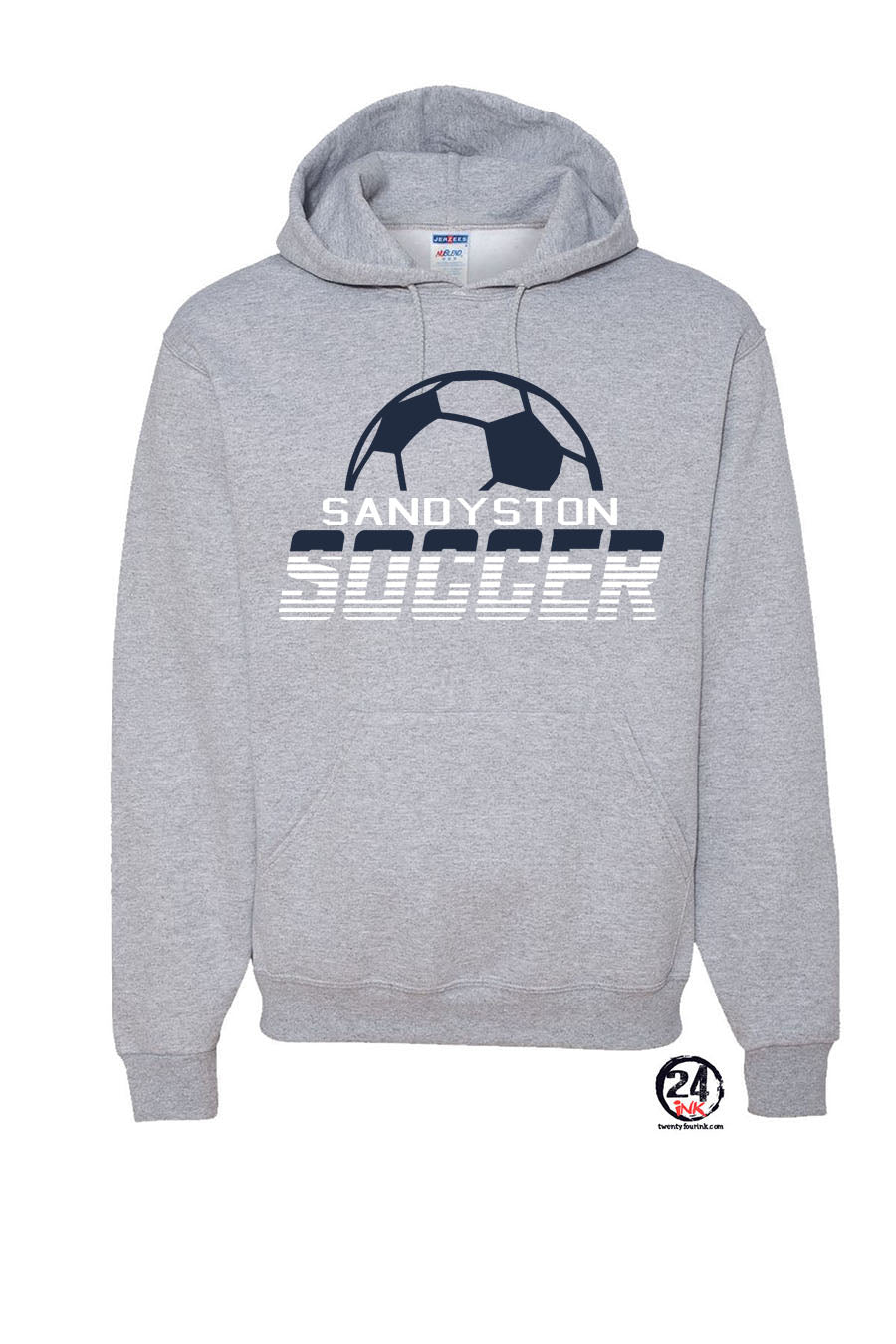 Sandyston Soccer Design 3 Hooded Sweatshirt
