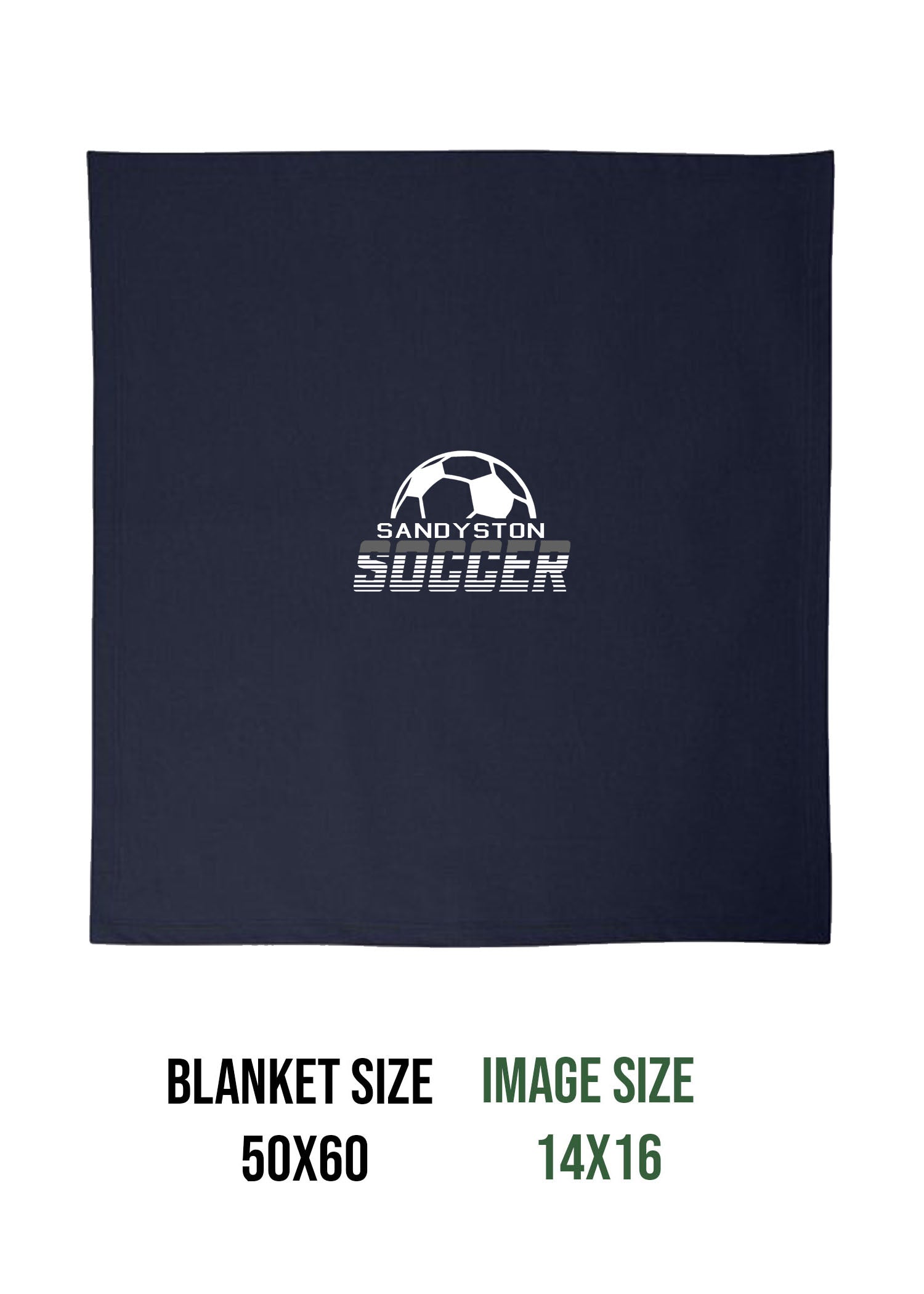 Sandyston Soccer Design 3 Blanket