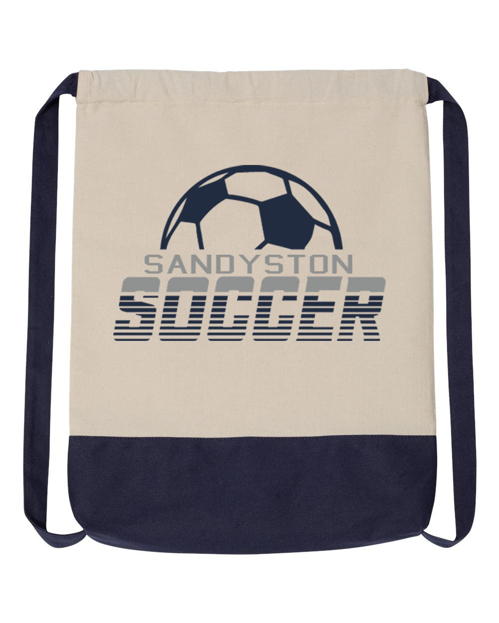 Sandyston Soccer design 3 Drawstring Bag
