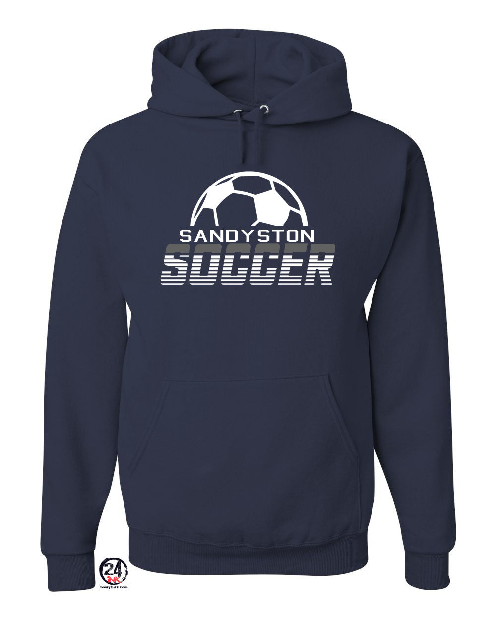 Sandyston Soccer Design 3 Hooded Sweatshirt