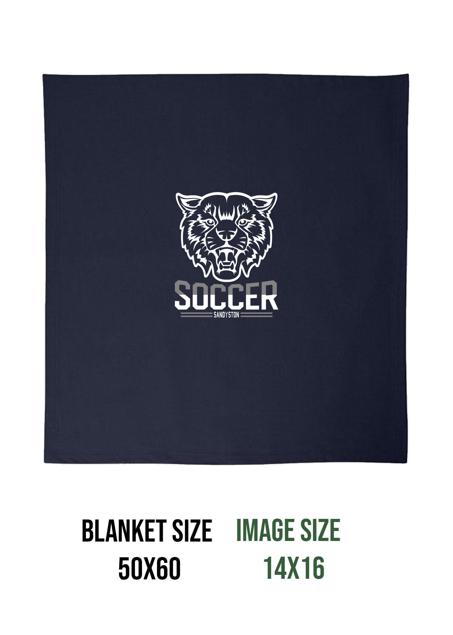 Sandyston Soccer Design 5 Blanket