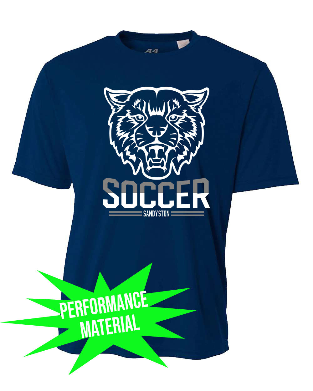 Sandyston Soccer Performance Material design 5 T-Shirt