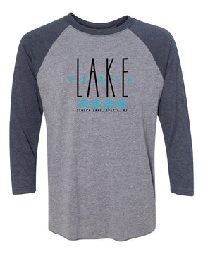 Seneca Lake design 2 raglan shirt