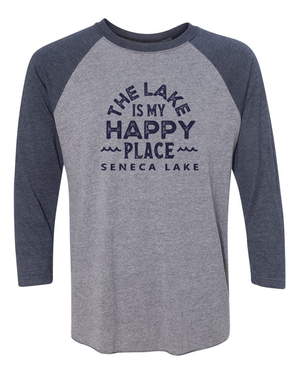 Seneca Lake design 4 raglan shirt
