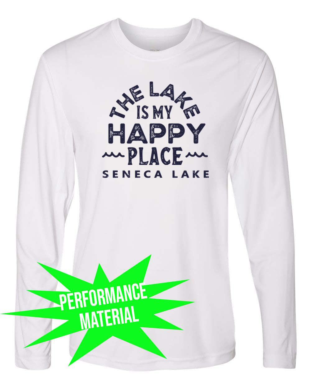 Seneca Lake Performance Material Design 4 Long Sleeve Shirt