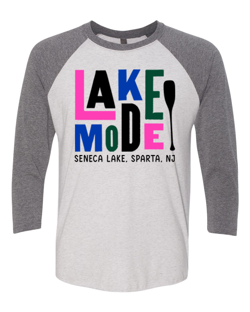 Seneca Lake design 3 raglan shirt