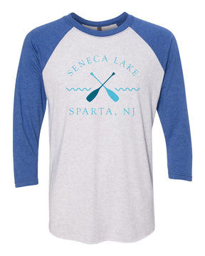 Seneca Lake design 5 raglan shirt