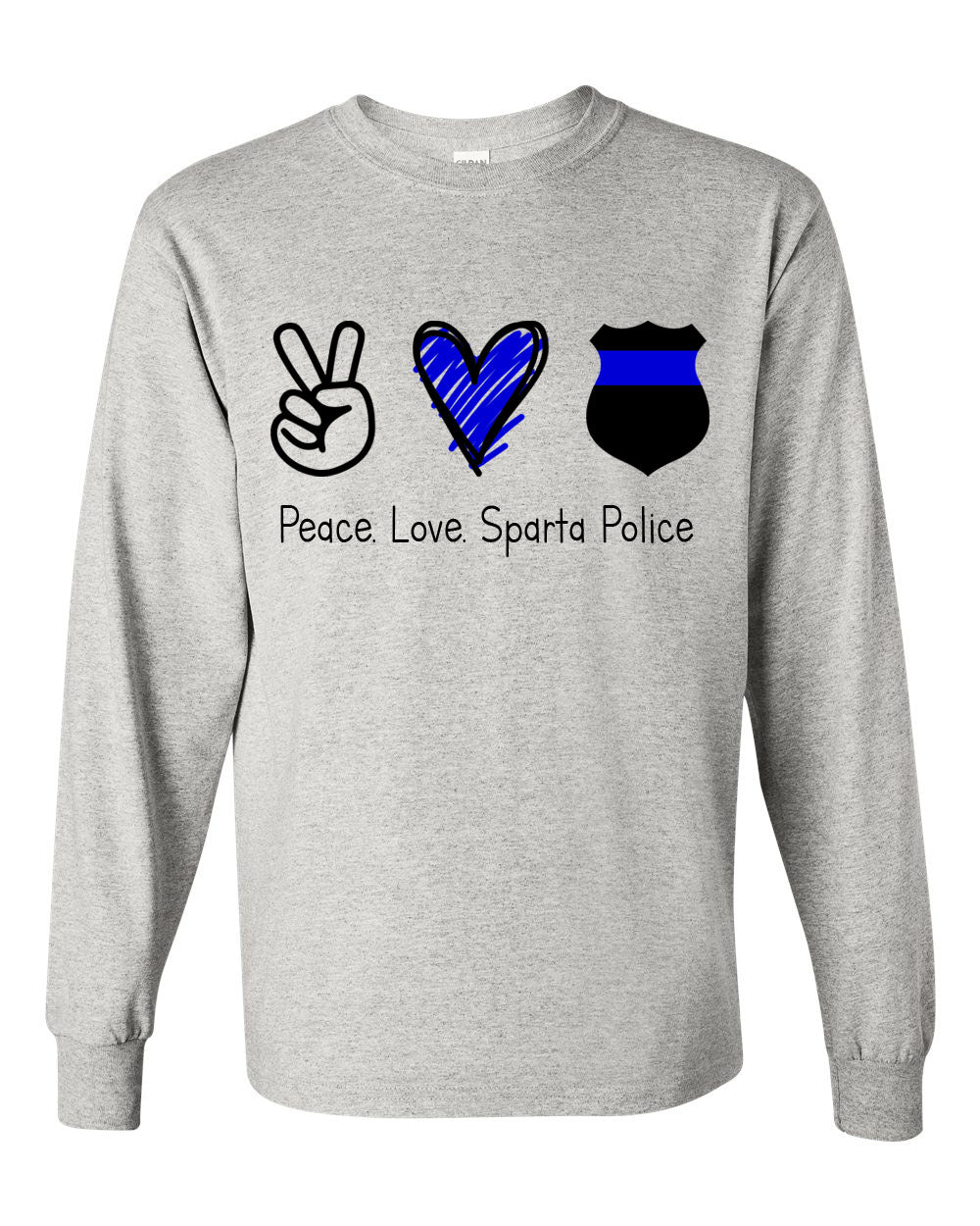 Sparta Police Department Design 3 Long Sleeve Shirt