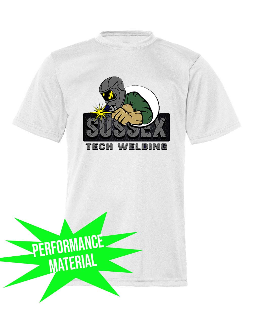 Sussex tech Welding Performance Material design 2 T-Shirt
