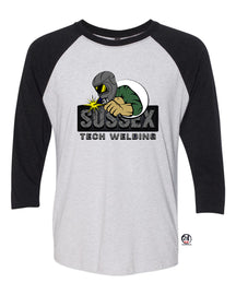 Sussex Tech Welding design 2 raglan shirt