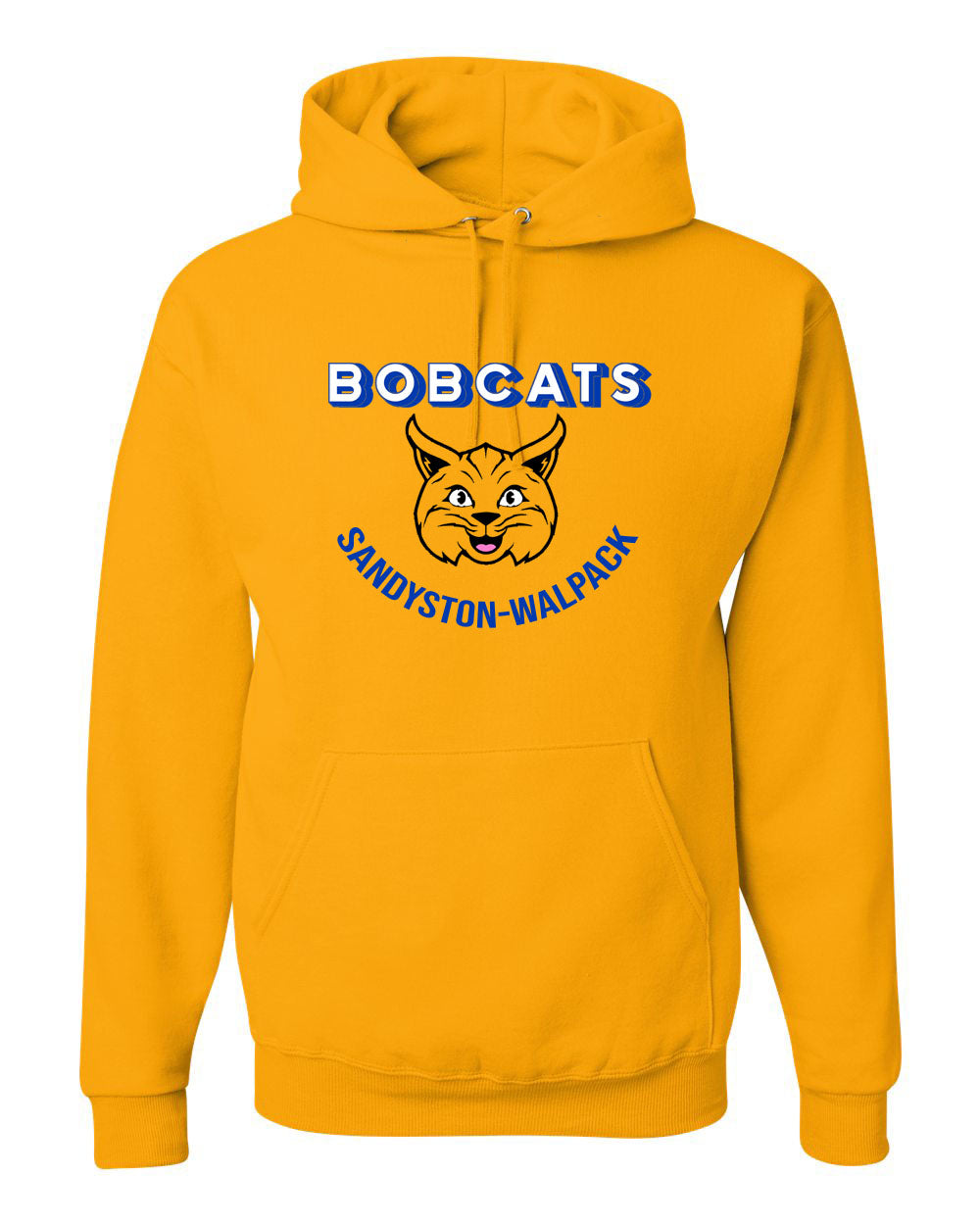 Sandyston Walpack design 2 Yellow Hooded Sweatshirt