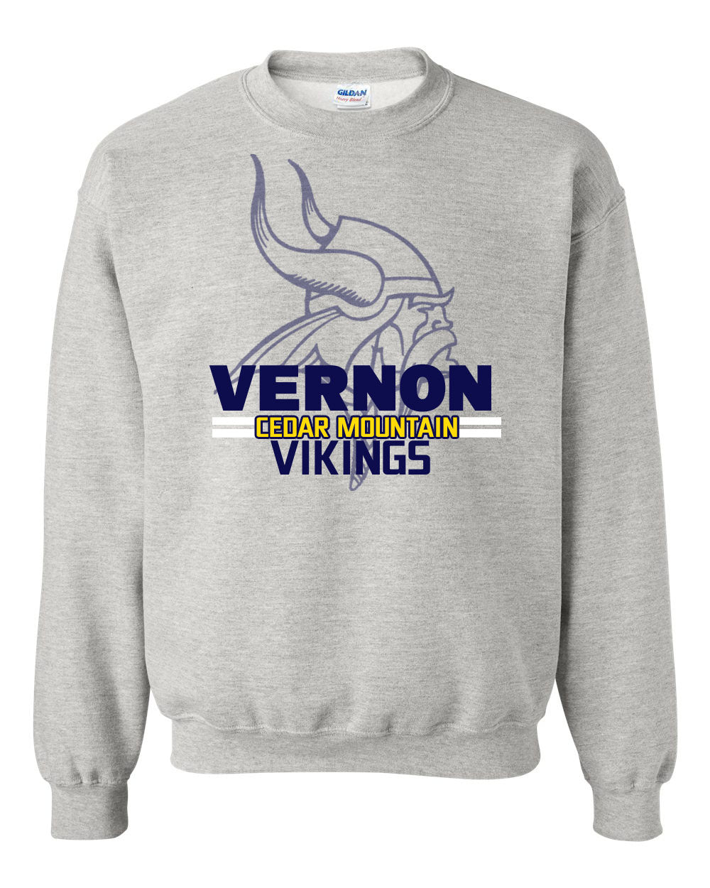 Vernon design 9 non hooded sweatshirt