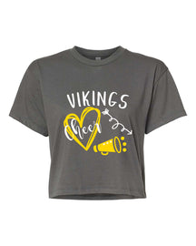 Vikings Cheer Design 3 Crop Top