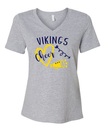 Vikings Cheer Design 3 V-neck T-shirt