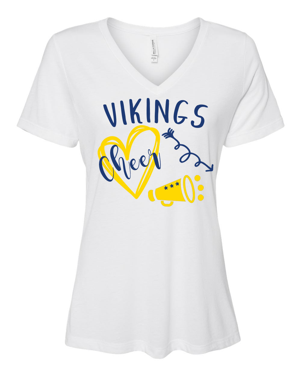 Vikings Cheer Design 3 V-neck T-shirt