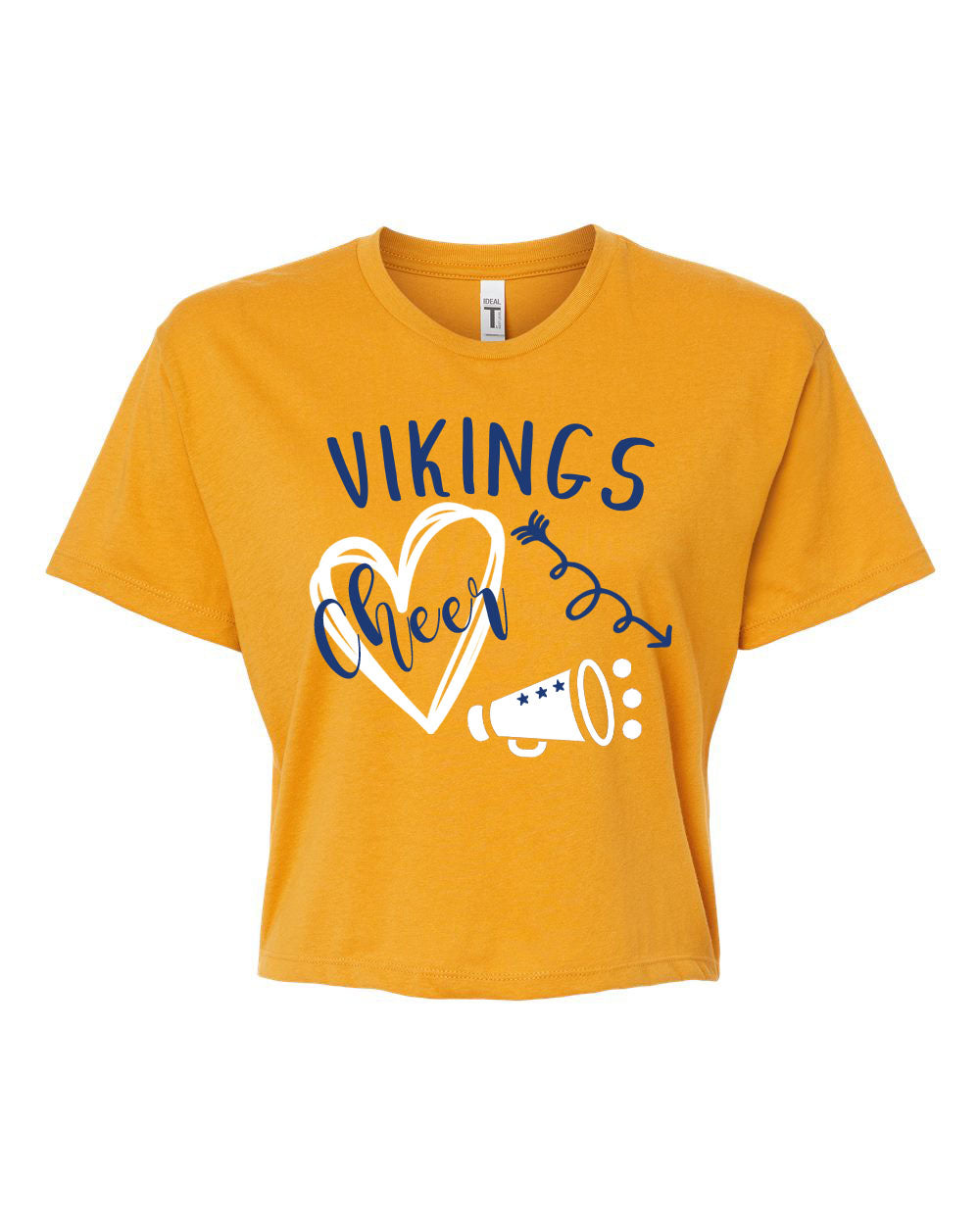 Vikings Cheer Design 3 Crop Top