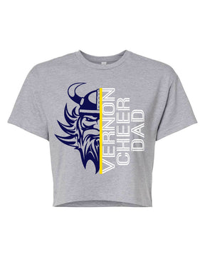 Vikings Cheer Design 10 Crop Top