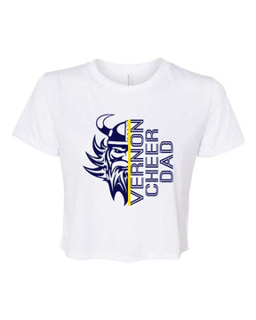 Vikings Cheer Design 10 Crop Top