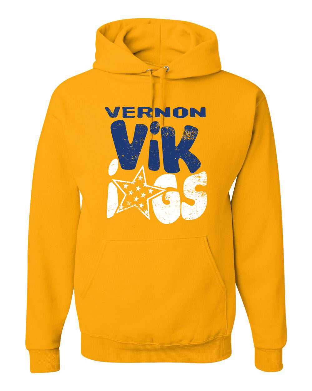 Vernon Design 14 Hooded Sweatshirt, Gold